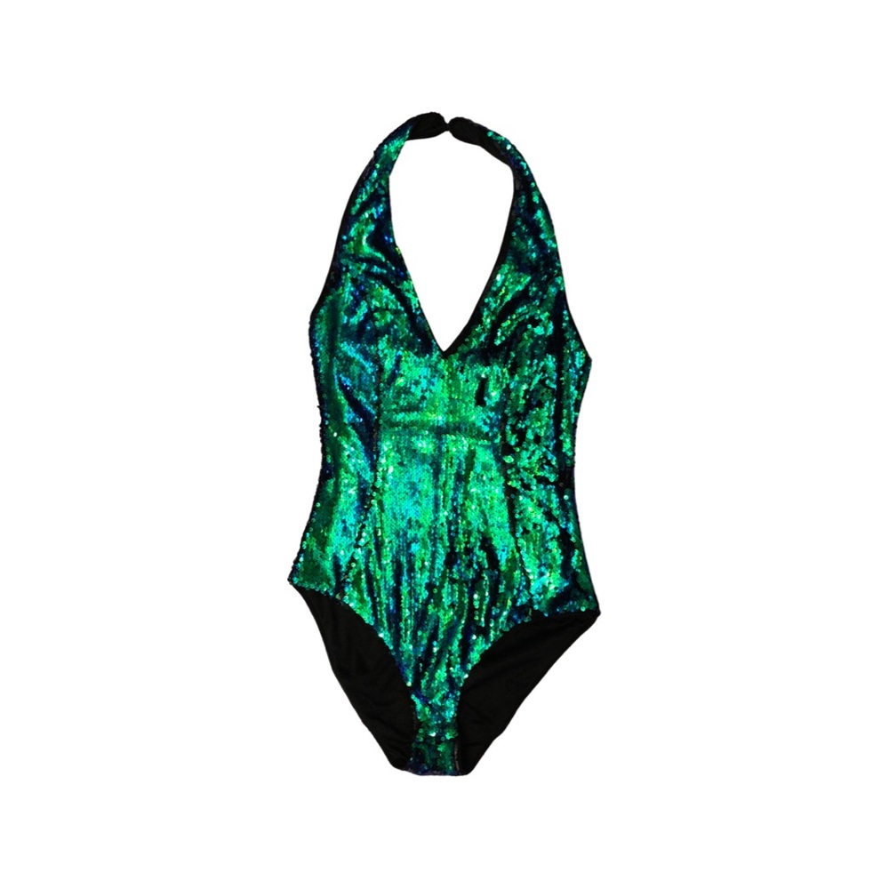 Halloween Mermaid Sequin Bodysuit